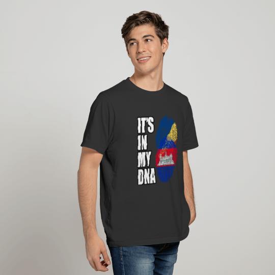 Seychellois And Cambodian Vintage Heritage DNA Fla T-shirt