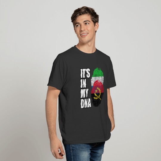 Sierra Leonean And Angolan Vintage Heritage DNA Fl T-shirt