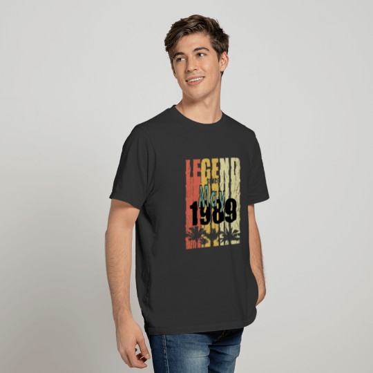 1989 vintage born in May gift T-shirt