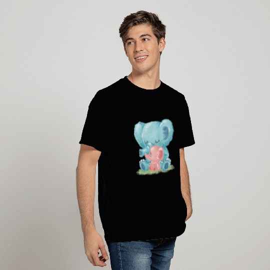 Family of Elephant Slim Fit T Shirts