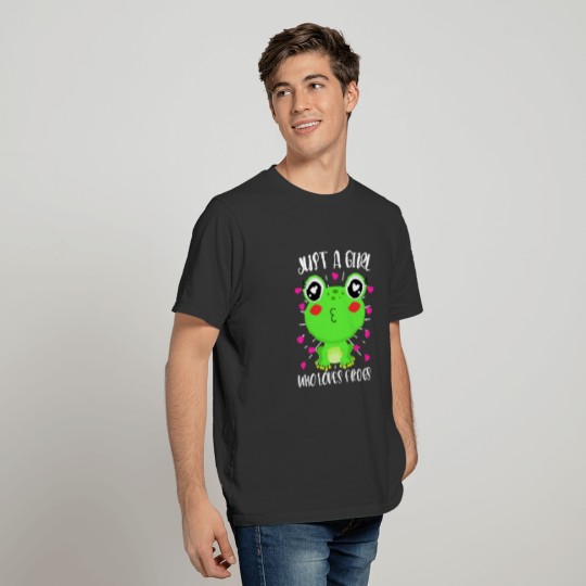 Just a girl who loves Frogs Girl loves frog T-shirt