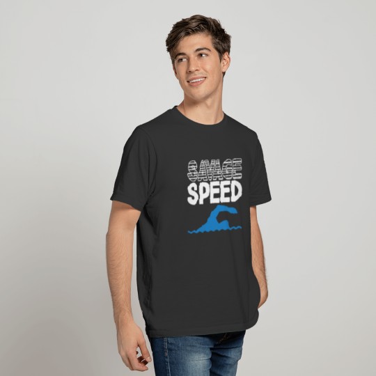 Savage Speed Boys Swimming Men Athlete Sports T-shirt