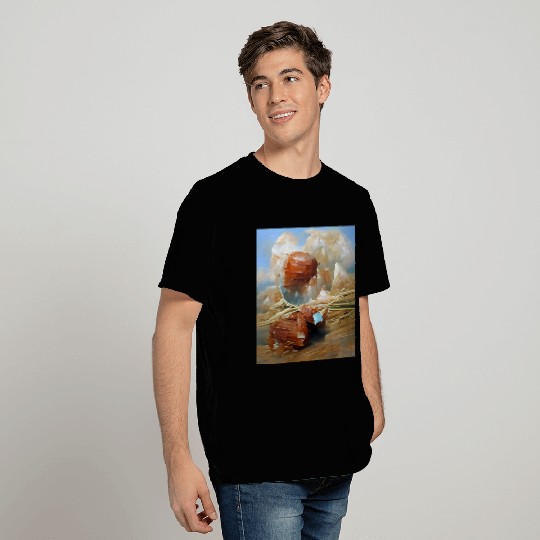Aragonite crystal gemstone T Shirts