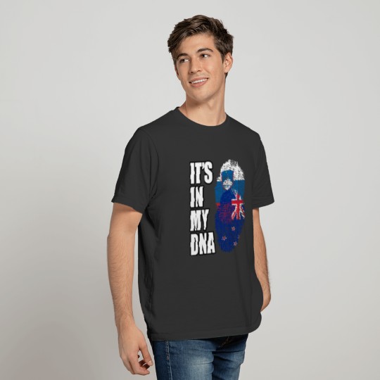 Slovenian And New Zealand Vintage Heritage DNA Fla T-shirt
