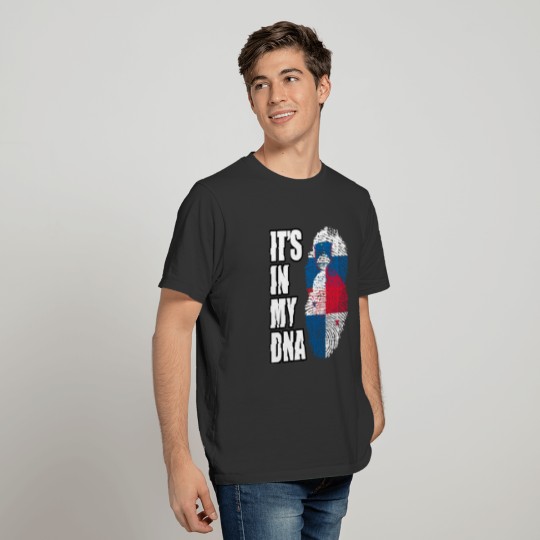 Slovenian And Panamanian Vintage Heritage DNA Flag T-shirt