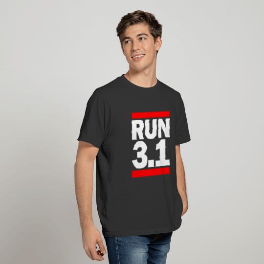 Run 3.1 5K Marathon Race Runner Training Running T-shirt