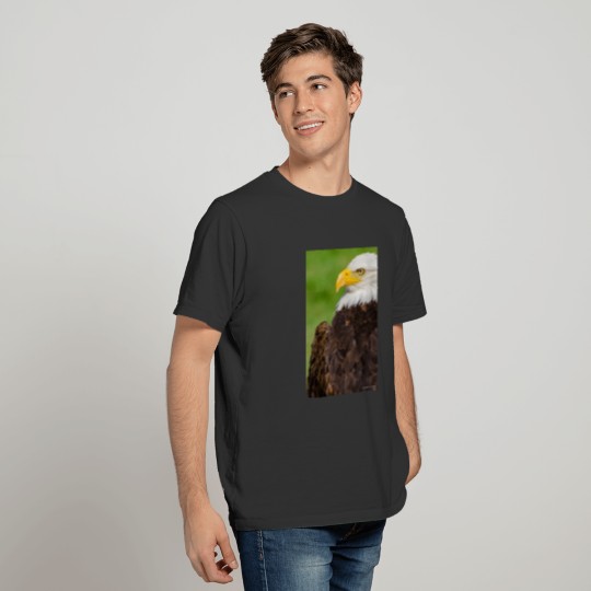 Profile of a Bald Eagle Resting on a Sunny Day T-shirt