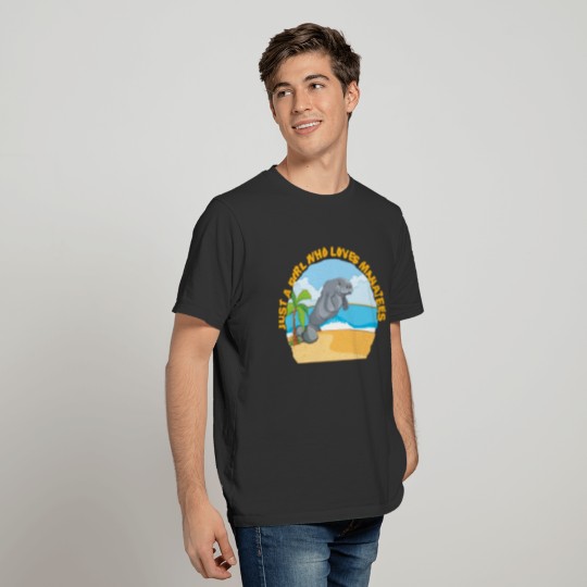 just a girl who love manatee T-shirt