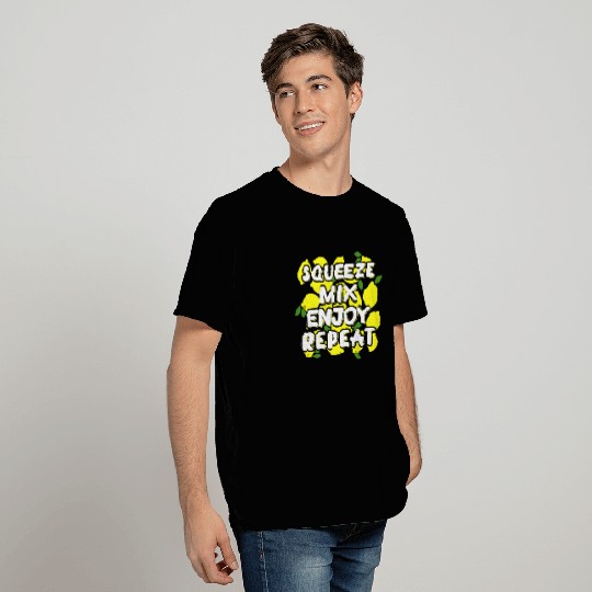 Lemon Juice Squeeze Mix Enjoy Repeat Lemonade T Shirts