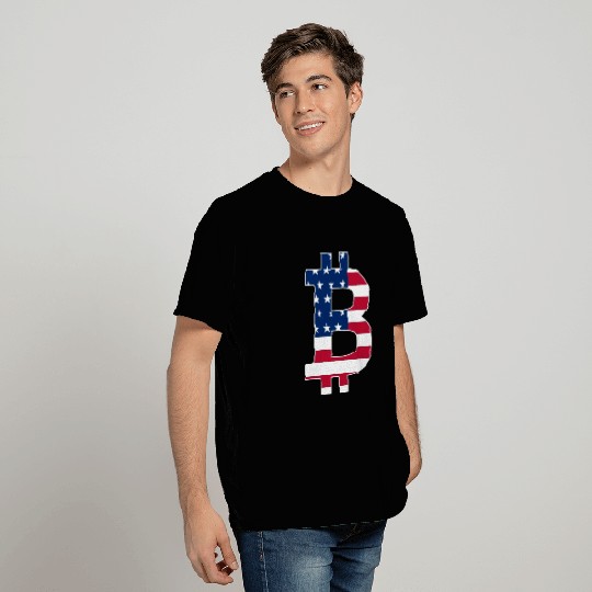 BITCOIN in USA style T Shirts