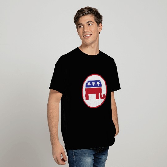 Elephant Republican Raised Right T Shirts
