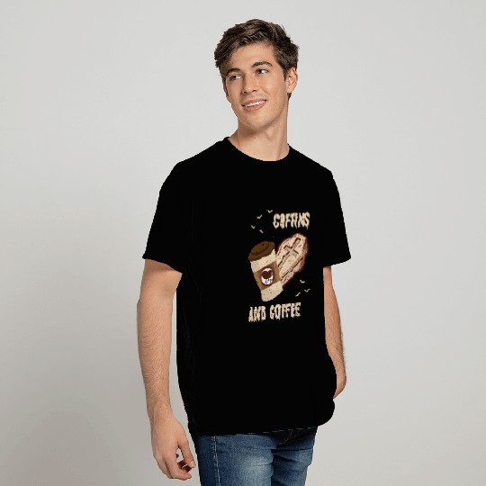 Coffins And Coffee Coffin Halloween T Shirts