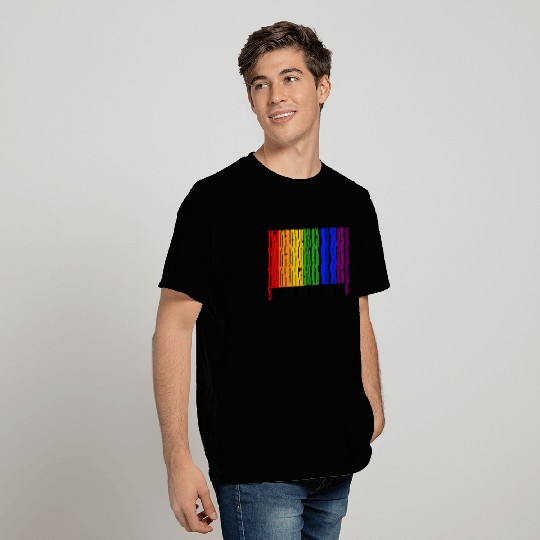 LGBT Barcode Gay Pride Barcode Rainbow T Shirts