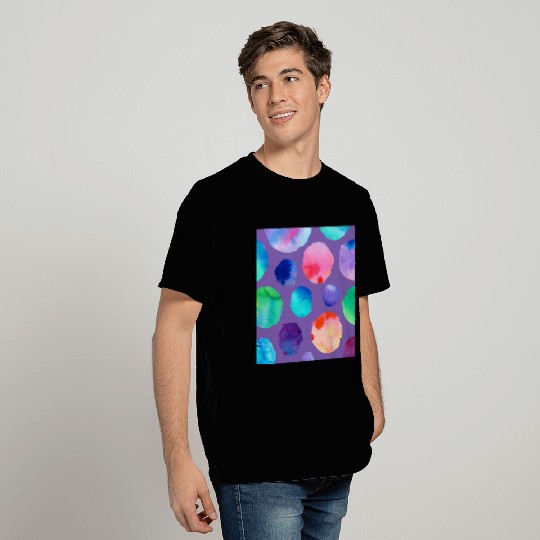 Watercolor Polka Dots T Shirts