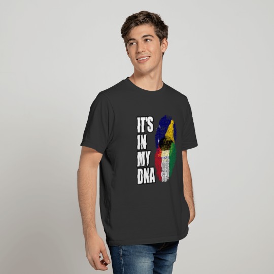 Tokelauan And Kuwaiti Mix Heritage DNA Flag T-shirt