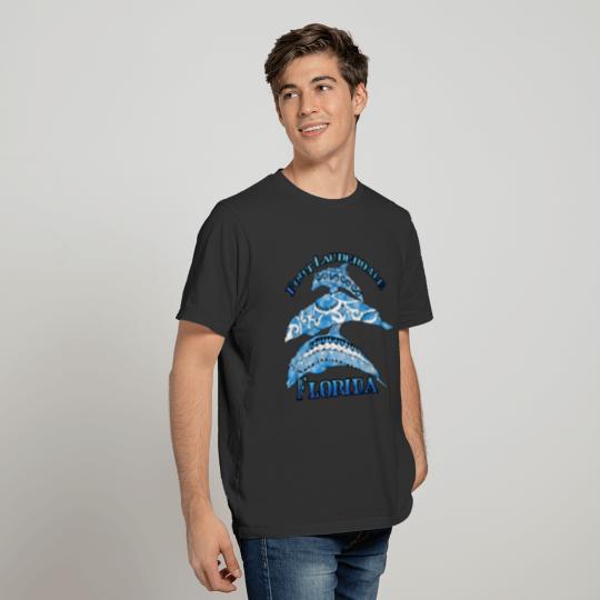 Fort Lauderdale Florida Vacation Tribal Dolphins T-shirt