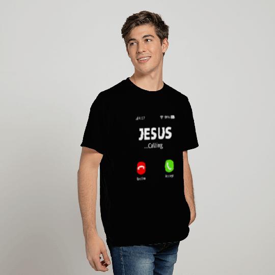 Jesus Is Calling Funny Christian Easter Day Men T Shirts