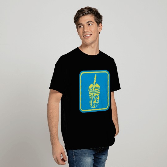 Sign bubble tea button T Shirts