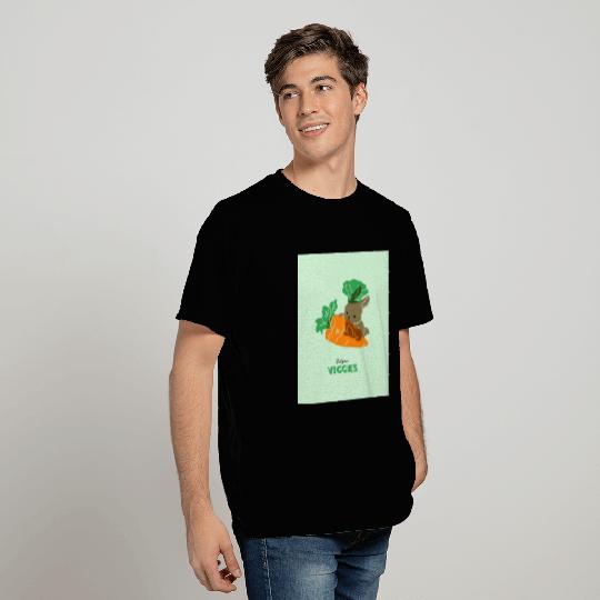 Eat Your Veggies - Carrot Design For Vegetarians T Shirts