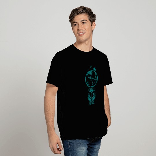 Hot Air Balloon Earth T Shirts