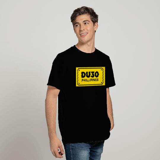 DU30 Philippines Yellow License Plate Duterte T Shirts