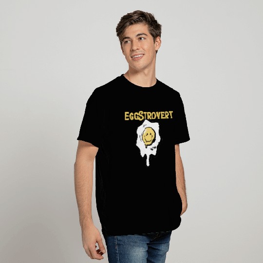 Eggstrovert Happy Extrovert Fried Egg T Shirts