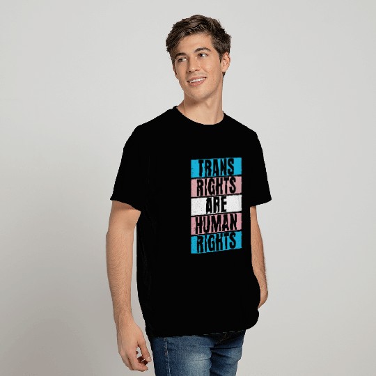 Trans Rights Are Human Rights LGBTQ+ Equality T Shirts