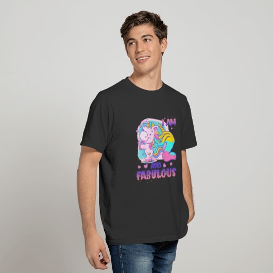 I Am 2 And Fabulous Pink Unicorn Girl's 2nd T Shirts