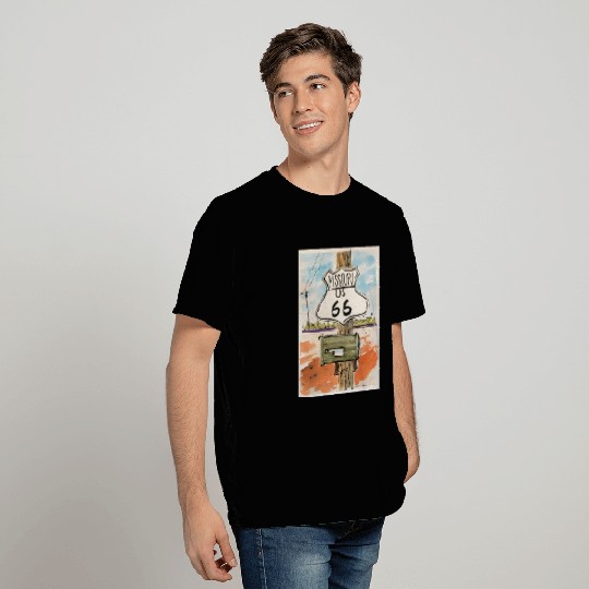Missouri Route 66 Sign T Shirts