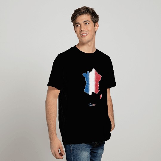 Stylized France Map T Shirts
