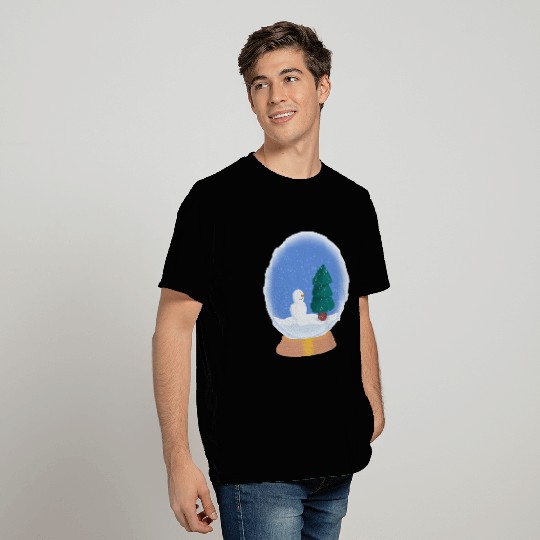 Snow man snow globe T Shirts