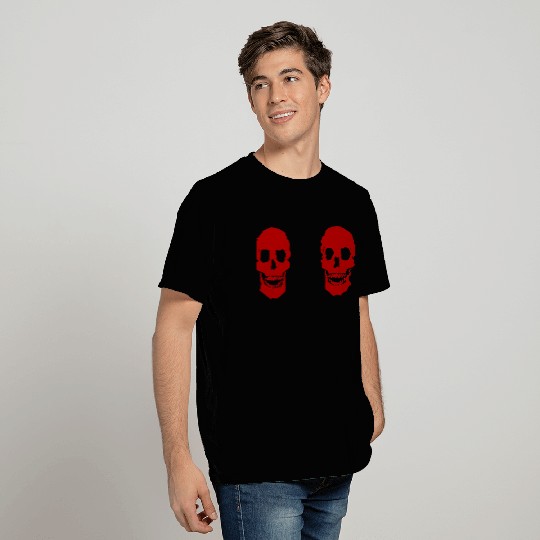 Awesome Red Skull Boob T Shirts