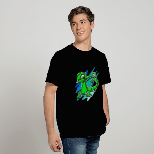 Dabbing Gecko - Jack O Lantern Eyes T Shirts