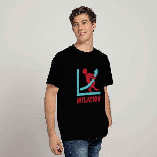 Inflation rate exponential growth Sarcasm T Shirts