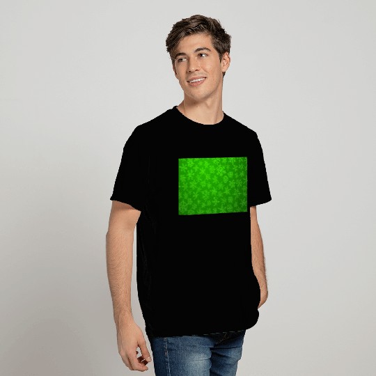 Green Snowflakes Christmas Pattern T Shirts