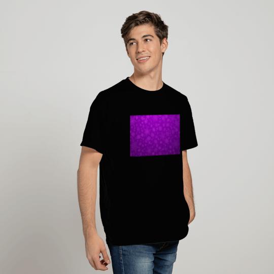 Purple Snowflakes Aesthetic Pattern T Shirts