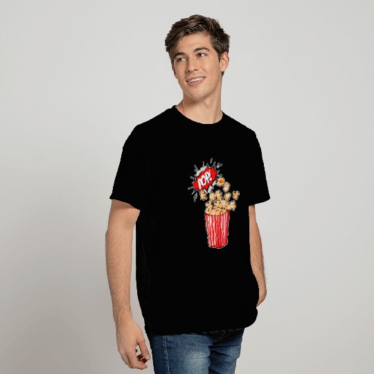 Retro Movie Popcorn Lover T Shirts