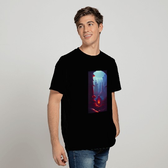 Alien planet landscape T Shirts