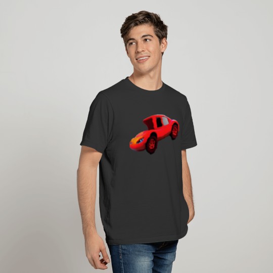 Funny cartoon car 3d . T Shirts