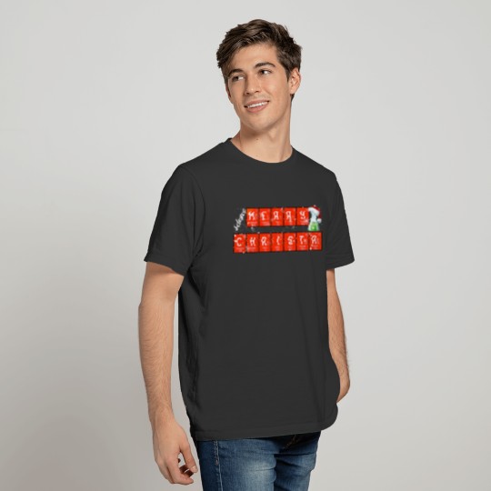 Christmas Science Periodic Elements Chemistry Art T Shirts