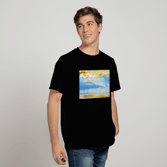 Golden Blue Mountain Lake T Shirts