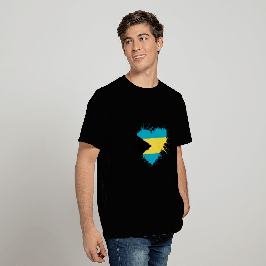 Bahama's Heart Flag T Shirts