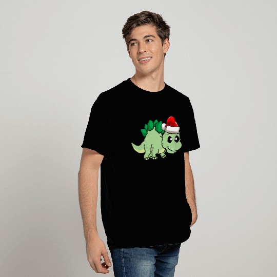 Dinosaur stegosaurus christmas T Shirts