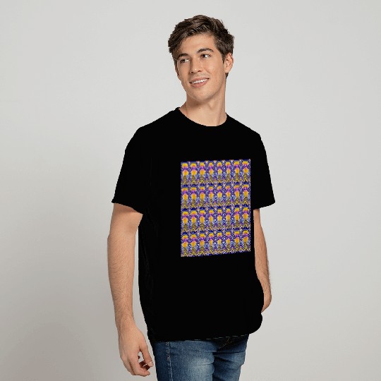 Facade multi color 60s & 70s inspired seamless T Shirts