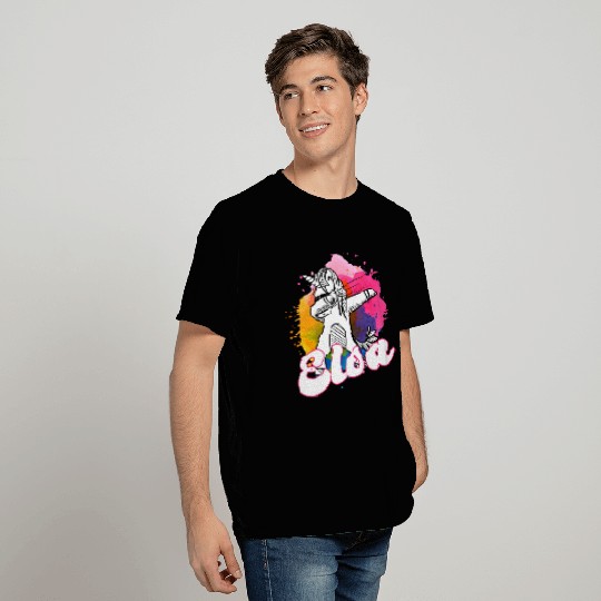 ELSA - Beautiful name with dabbing unicorn T Shirts