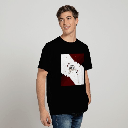 Happy NEW YEAR maroon T Shirts