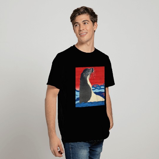 Ukiyo-e Seal, Japanese Print T Shirts