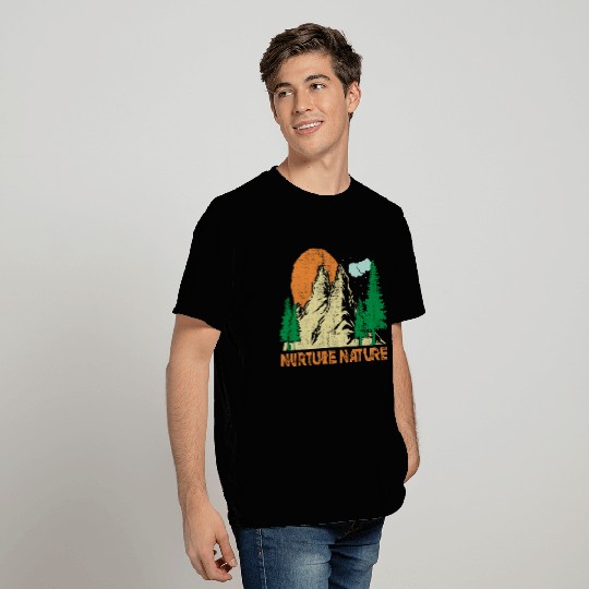 Nurture Nature Climate Change Earth Day T Shirts
