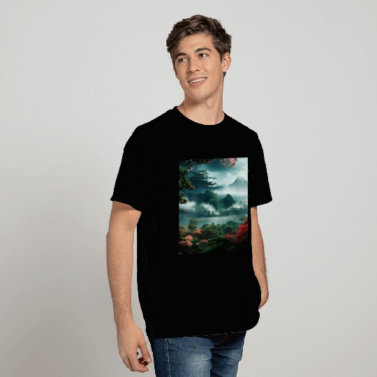 Peaceful Japanese nature T Shirts