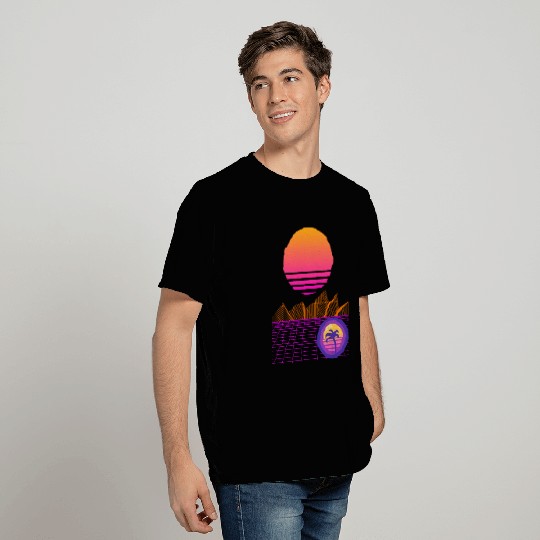 Synthwave Mountain T Shirts
